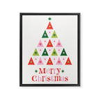 Merry Christmas Tree Framed Canvas Print Gallery Image 8
