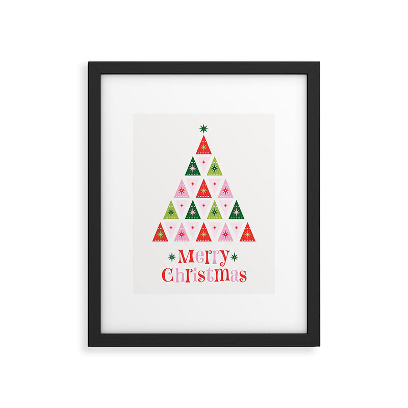 Merry Christmas Tree Framed Art Print Gallery Image 6