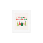 Mid Century Happy Holidays Art Print Gallery Image 1