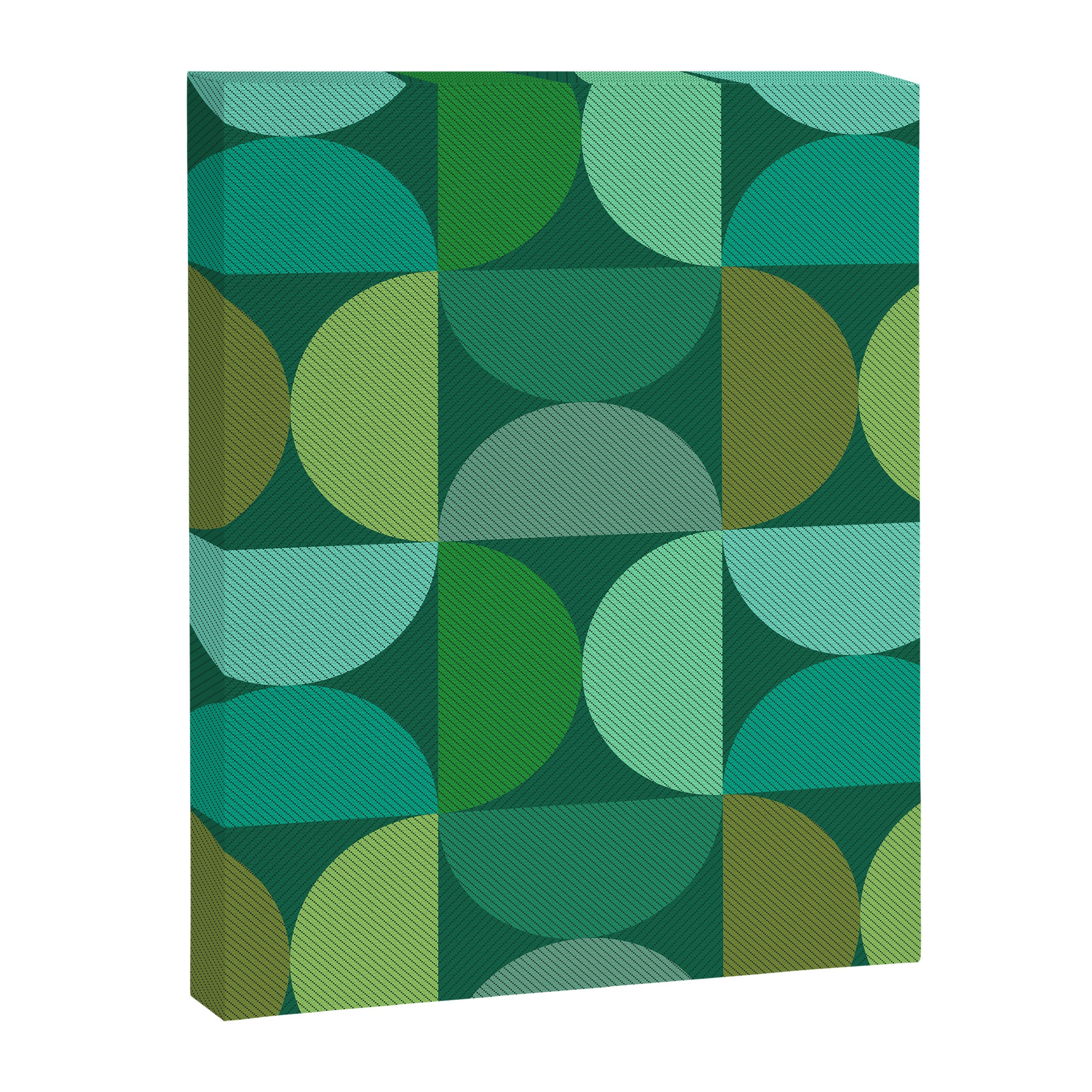 Mid Century Modern Shapes - Green Canvas Print Gallery Image 6