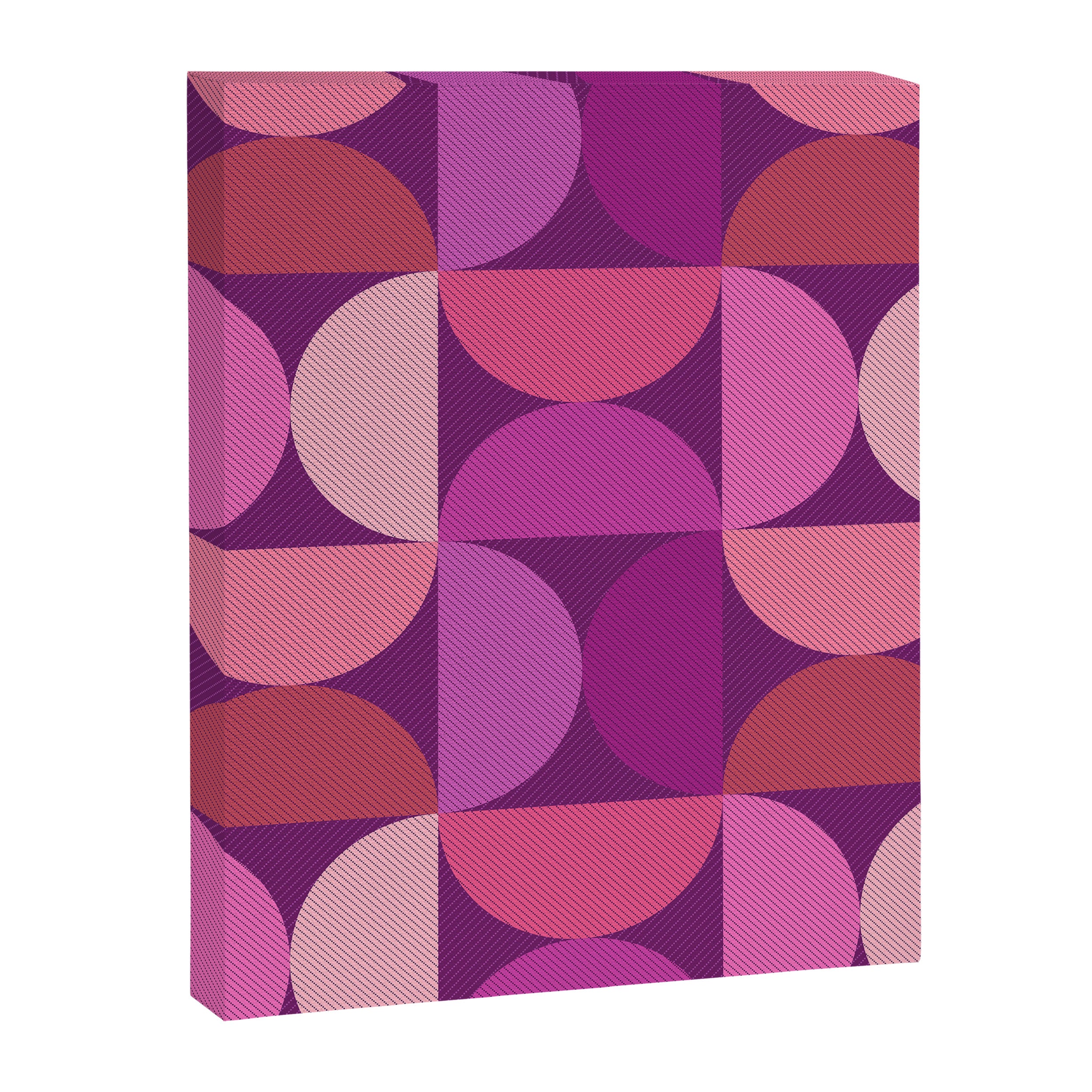 Mid Century Modern Shapes - Pink Magenta Canvas Print Gallery Image 6
