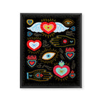 Milagro Love Hearts - Black Framed Canvas Print Gallery Image 8