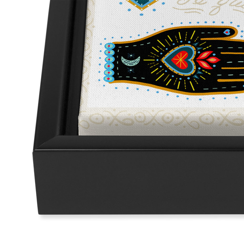 Milagro Love Hearts - White Framed Canvas Print Gallery Image 3