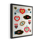 Milagro Love Hearts - White Framed Canvas Print Gallery Image 2