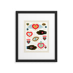 Milagro Love Hearts - White Framed Art Print Gallery Image 6