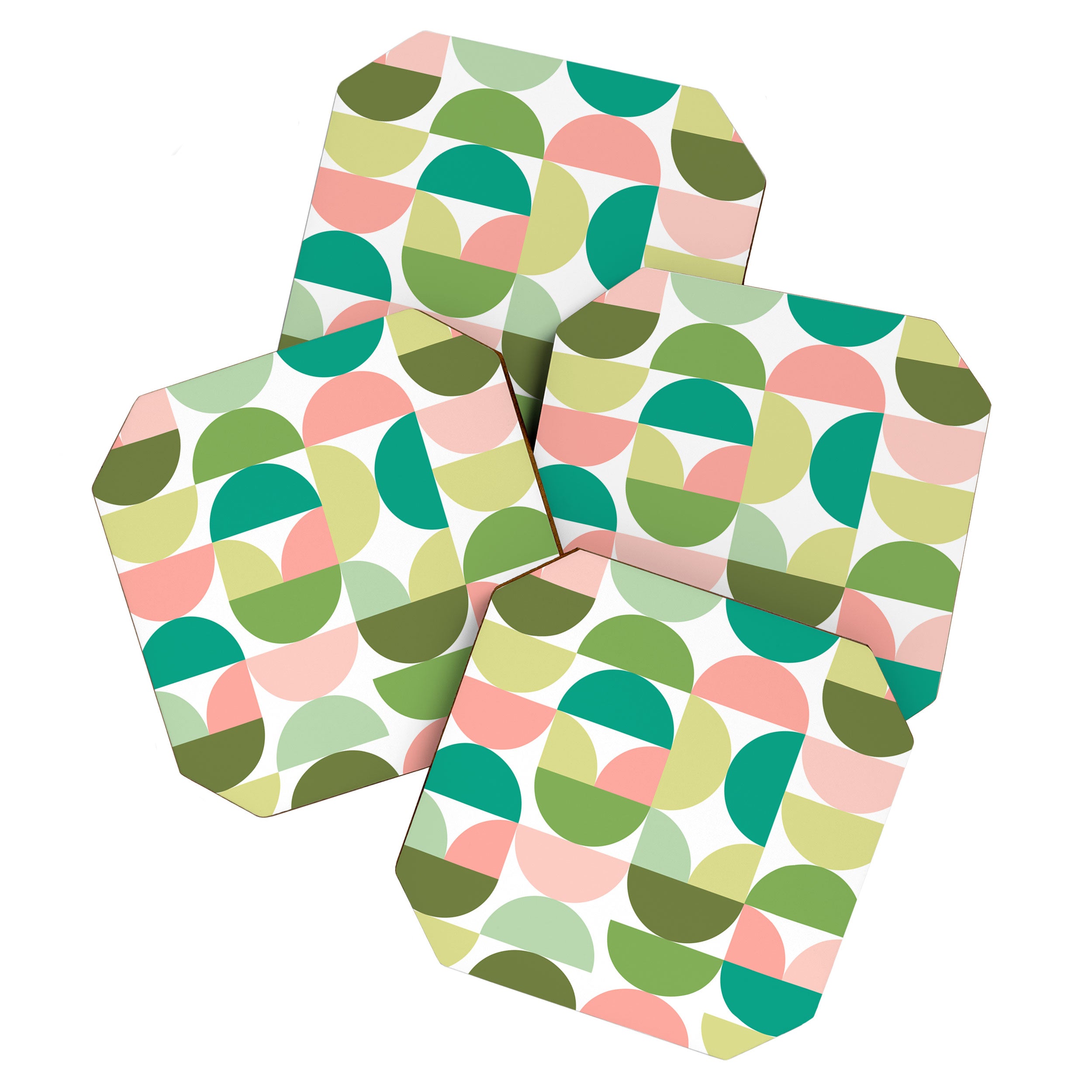 Mod Geometrics | Green Coaster Gallery Image 1