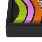 Moka Pot Rainbow - Black Framed Canvas Print Gallery Image 3
