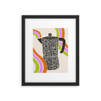Moka Pot Rainbow - Cream Framed Art Print Gallery Image 6