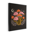 Mushrooms and Moons - Dark Framed Canvas Print Gallery Image 2
