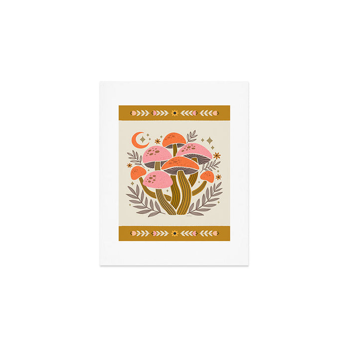 Mushrooms and Moons - Light Art Print Gallery Image 1