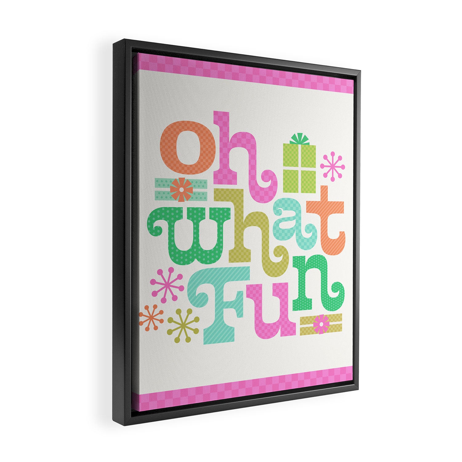 Oh What Fun Framed Canvas Print Gallery Image 2