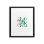 Oh What Fun - Pink and Green Framed Art Print Gallery Image 6
