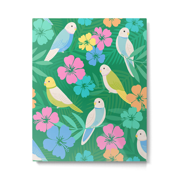 Parakeet Paradise Metal Print Gallery Image 1