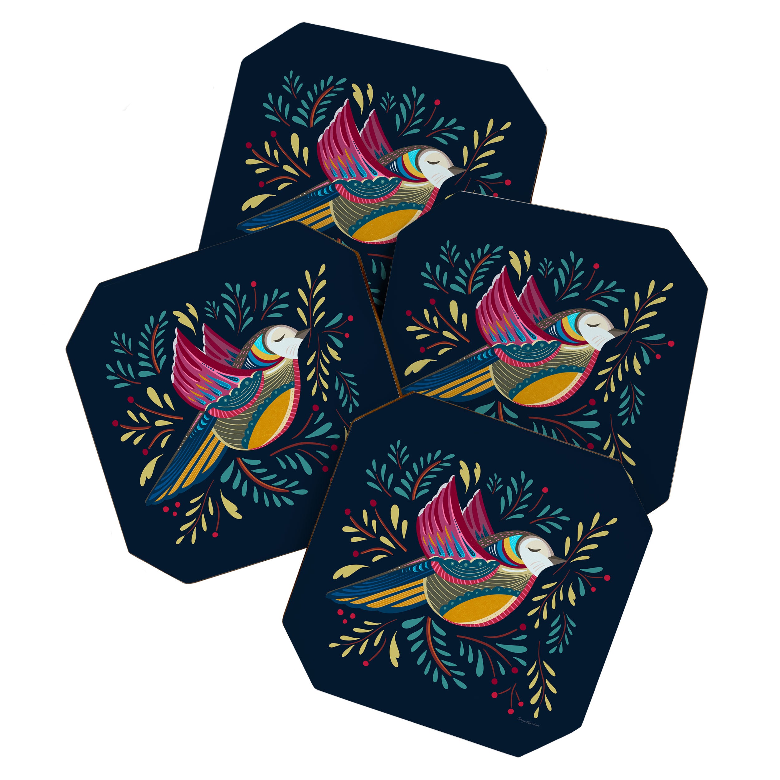 Peace Bird | Navy Coaster Gallery Image 1