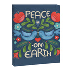 Peace On Earth Doves - Blue Canvas Print Gallery Image 8