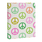 Peace Symbol - Pink & Green Canvas Print Gallery Image 8