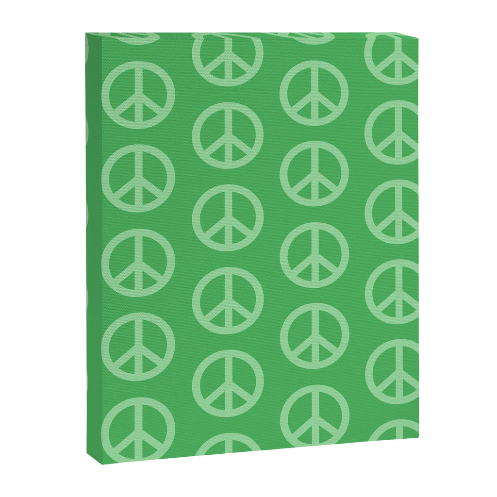 Peace Symbols - Green Canvas Print Gallery Image 8