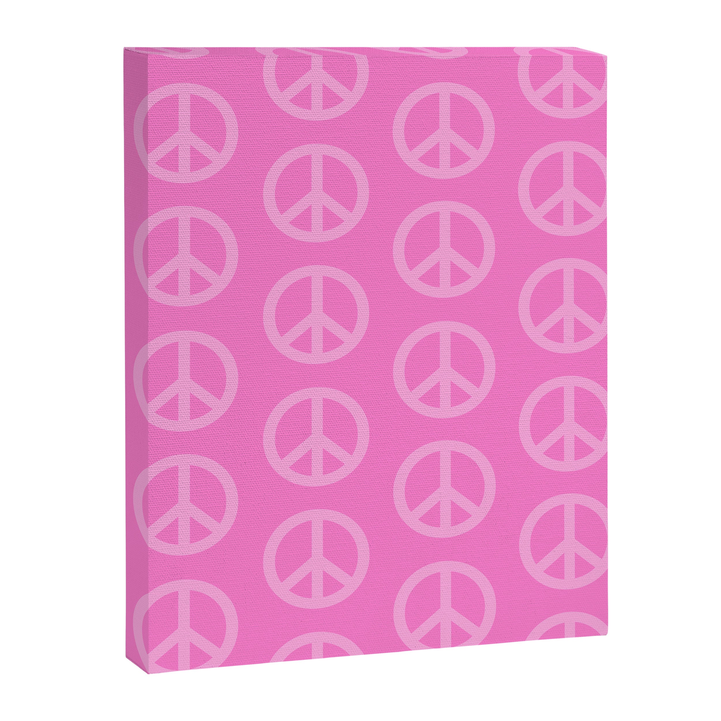 Peace Symbols - Pink Canvas Print Gallery Image 8
