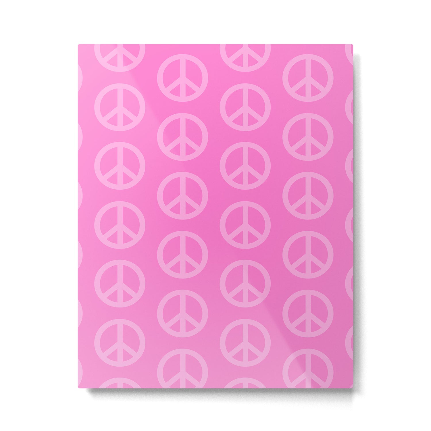Peace Symbols - Pink Metal Print Gallery Image 6