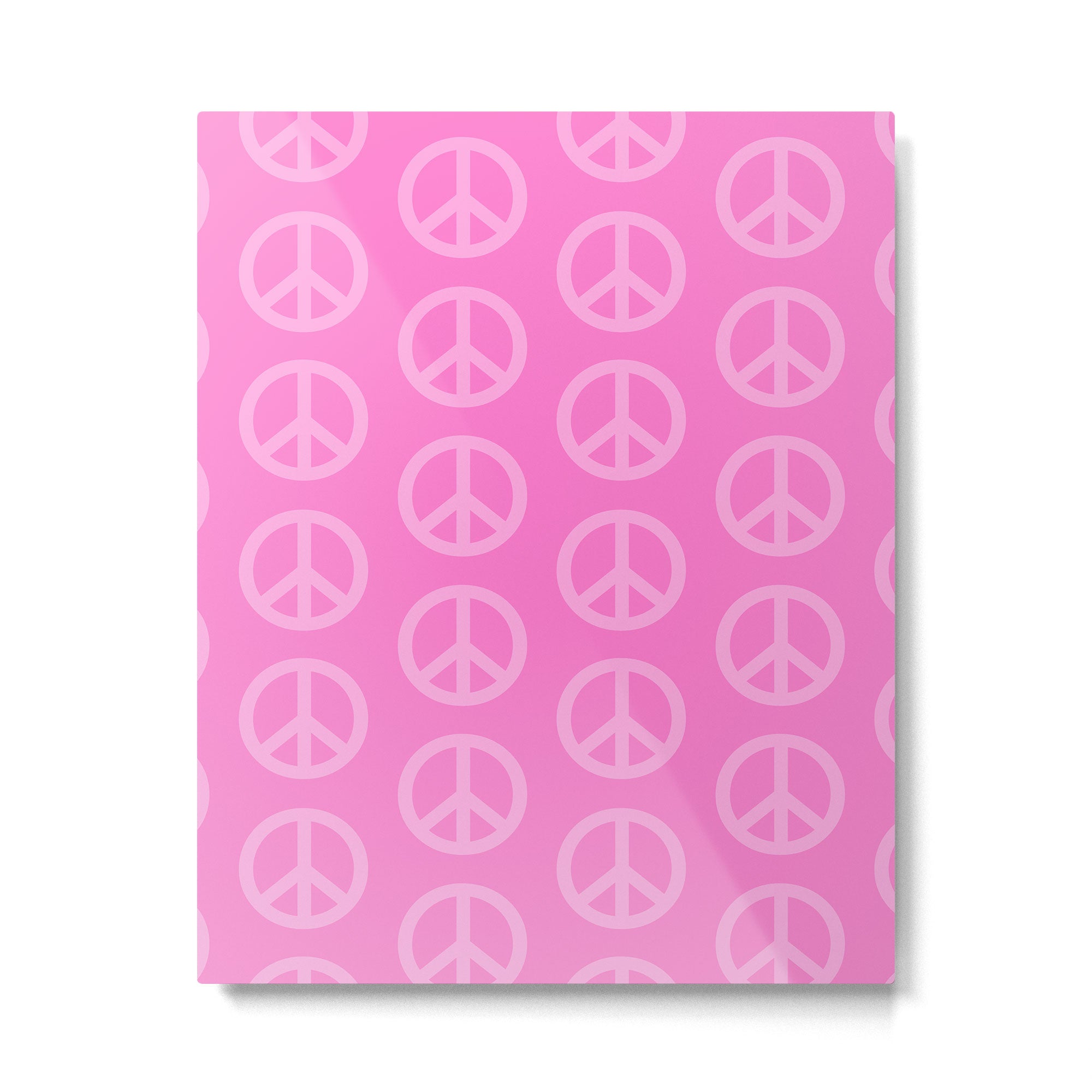 Peace Symbols - Pink Metal Print Gallery Image 6
