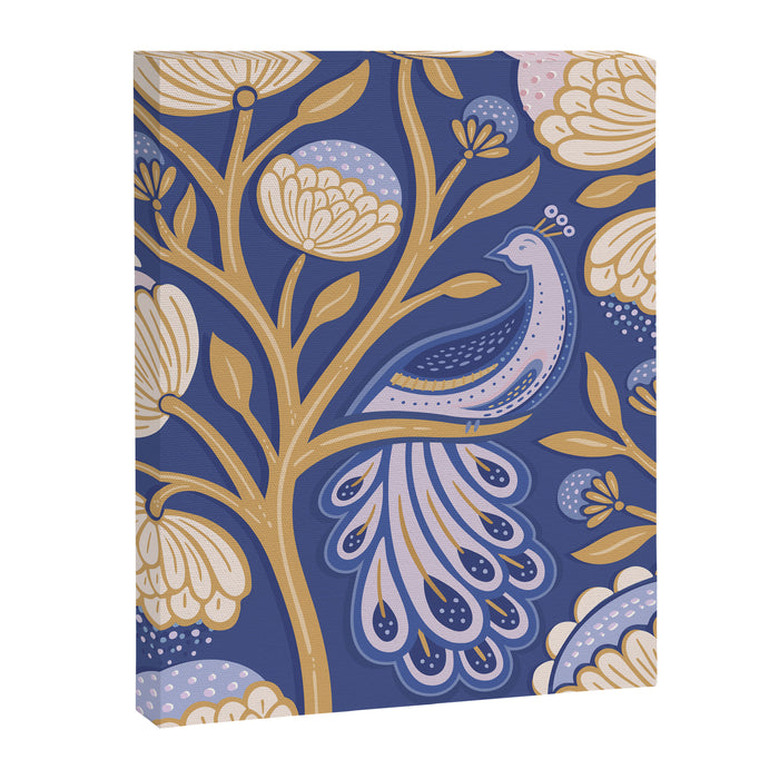 Peacock Dreams - Amethyst Canvas Print Gallery Image 1