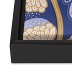 Peacock Dreams - Amethyst Framed Canvas Print Gallery Image 3
