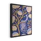 Peacock Dreams - Amethyst Framed Canvas Print Gallery Image 2