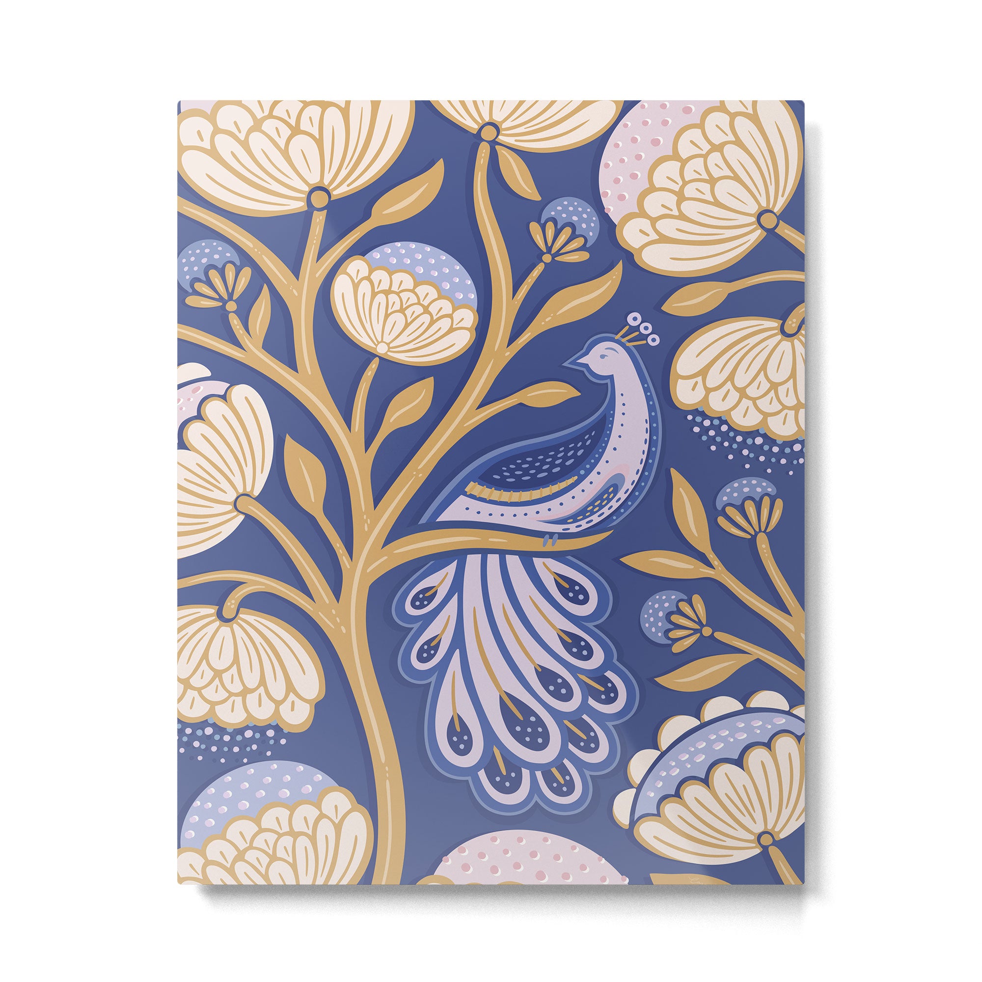 Peacock Dreams - Amethyst Metal Print Gallery Image 4