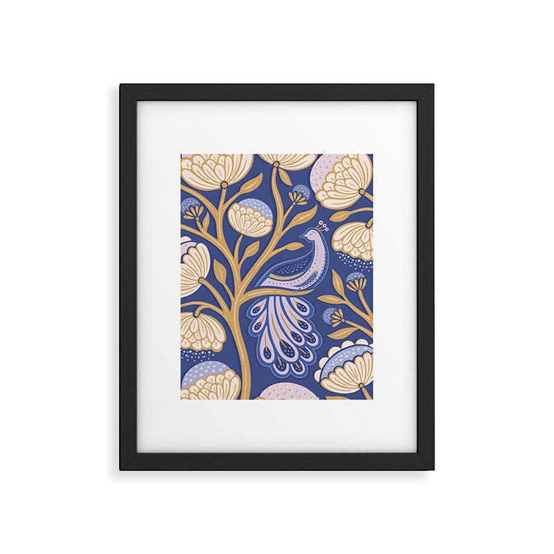 Peacock Dreams - Amethyst Framed Art Print Gallery Image 5