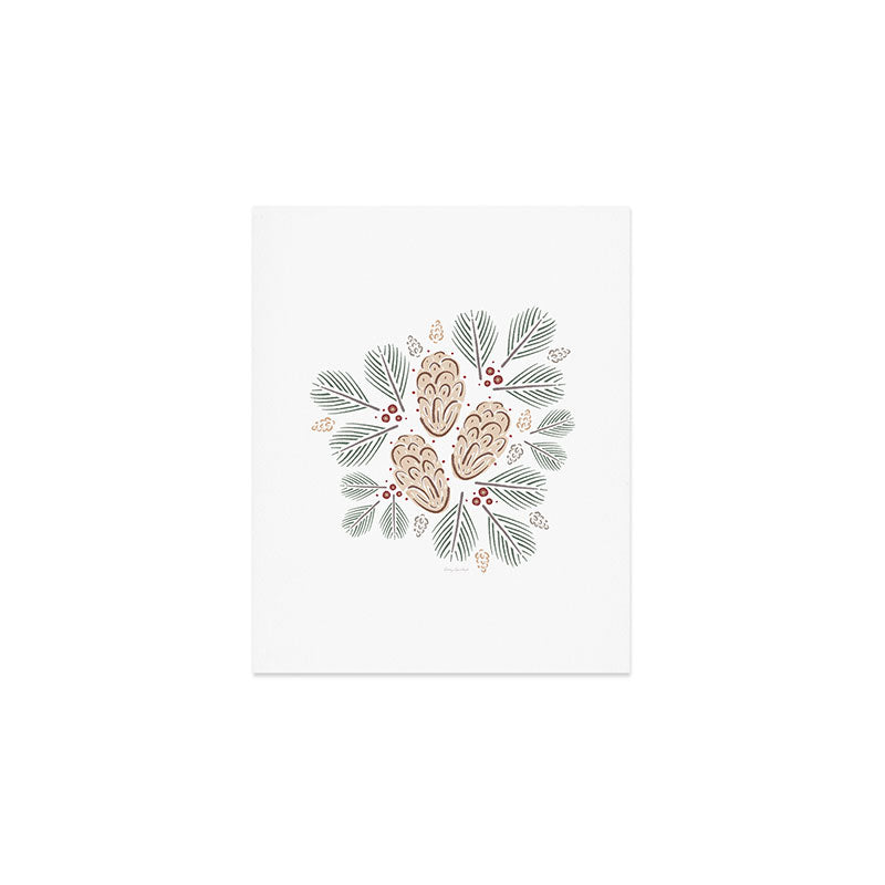 Pinecones and Pine needles Art Print Gallery Image 1