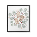 Pinecones and Pine needles Framed Canvas Print Gallery Image 8