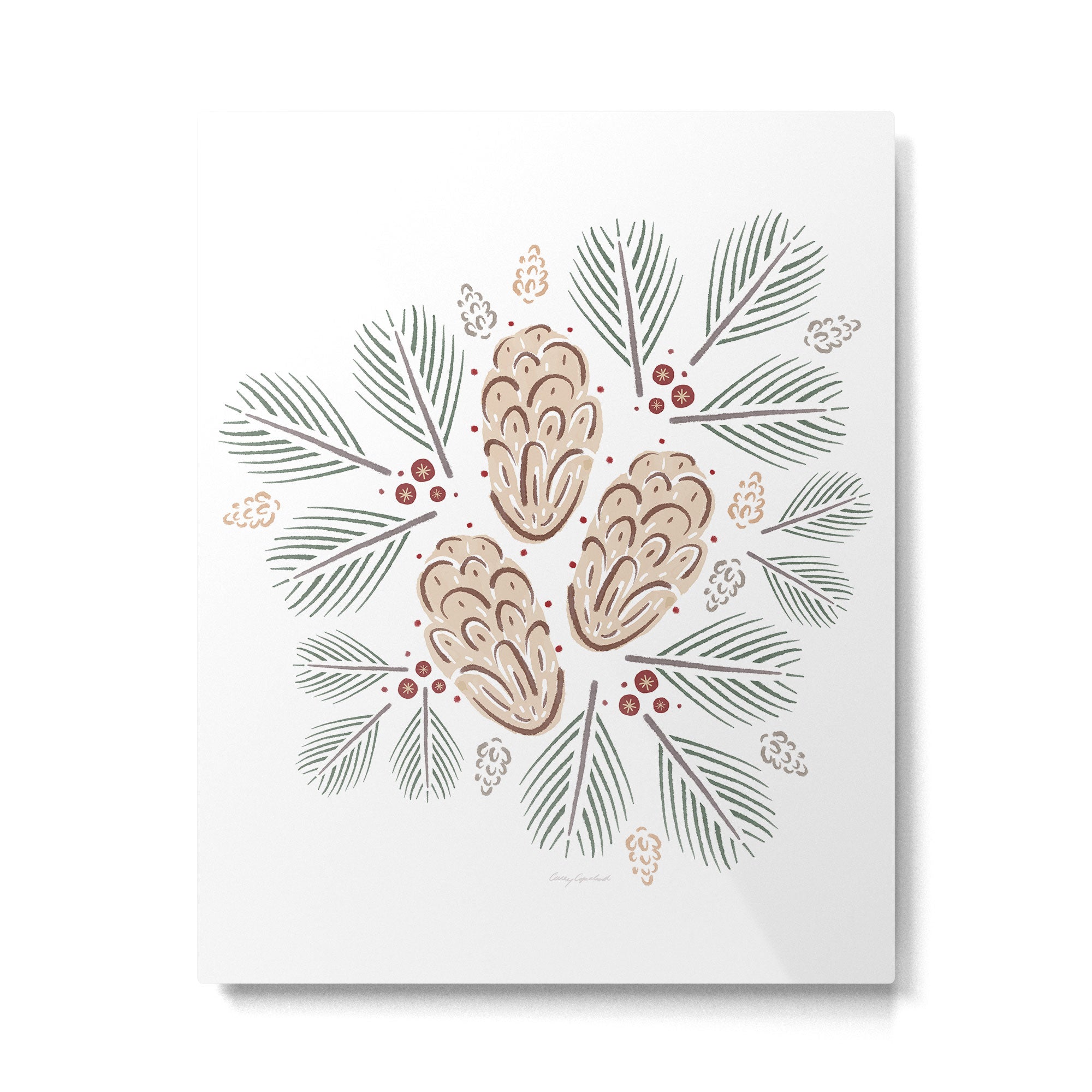 Pinecones and Pine needles Metal Print Gallery Image 6