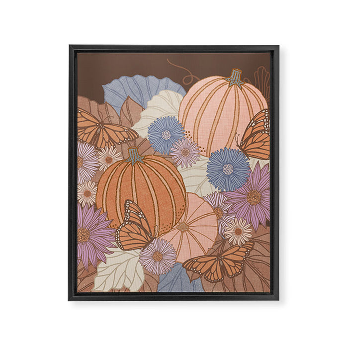 Pumpkin Harvest Framed Canvas Print Gallery Image 1