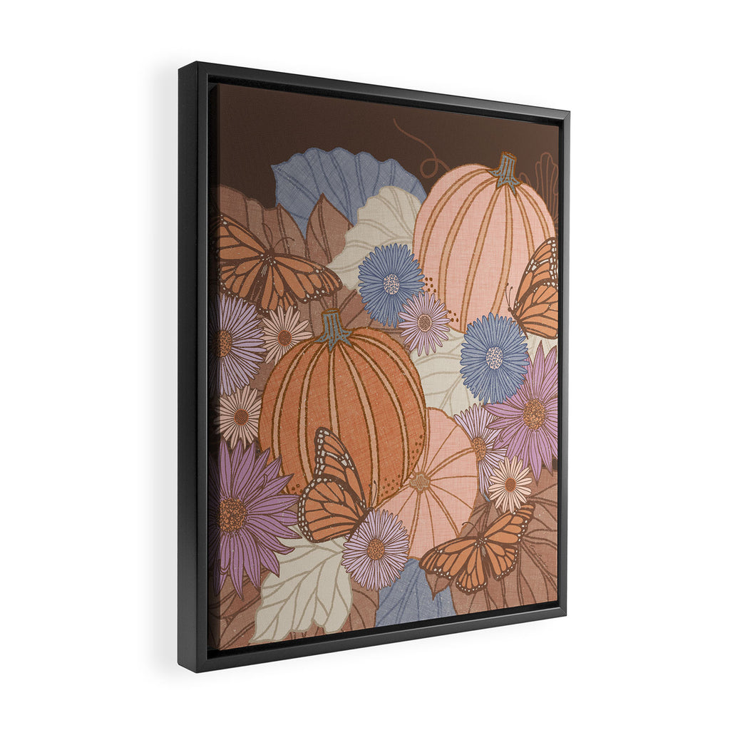 Pumpkin Harvest Framed Canvas Print Gallery Image 2