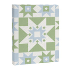 Quilt Shapes - Green and Blue Canvas Print Gallery Image 8