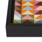 Quilt Triangle Shapes - Multi-color Framed Canvas Print Gallery Image 3