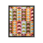 Quilt Triangle Shapes - Multi-color Framed Canvas Print Gallery Image 8