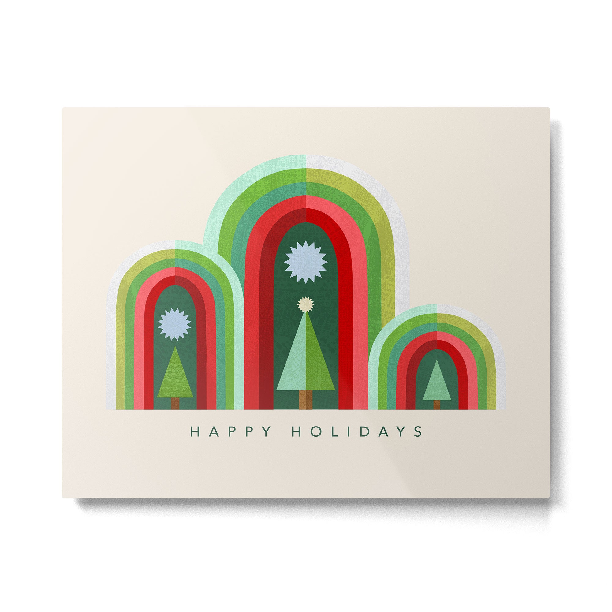 Rainbow Christmas Arches Metal Print Gallery Image 6