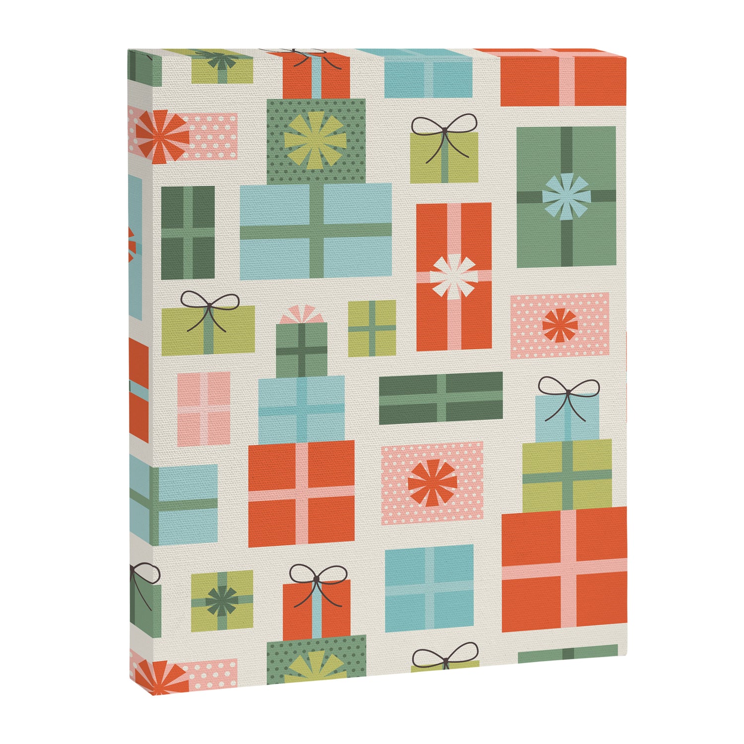 Retro Christmas Presents Canvas Print Gallery Image 3