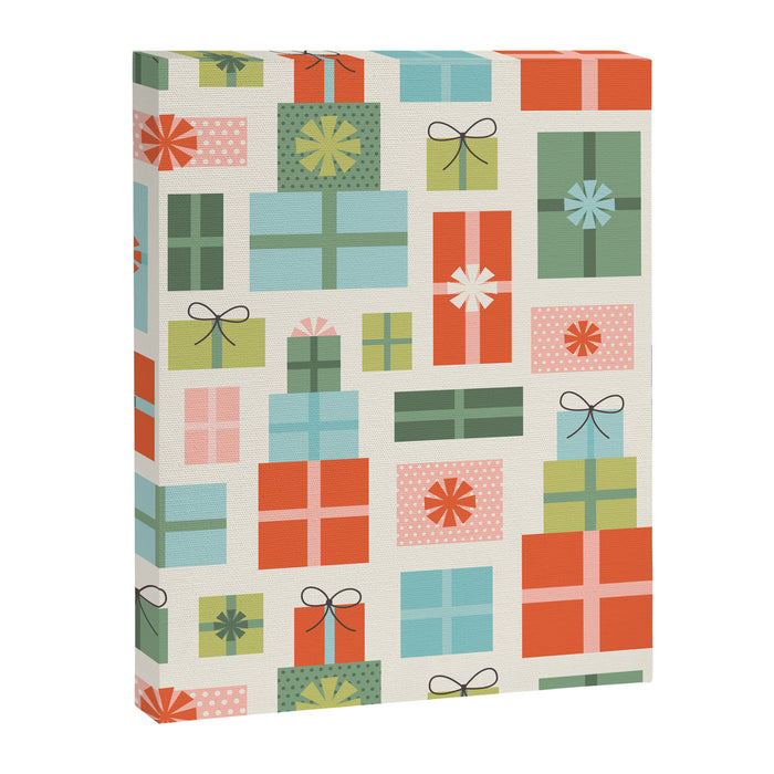 Retro Christmas Presents Canvas Print Gallery Image 1
