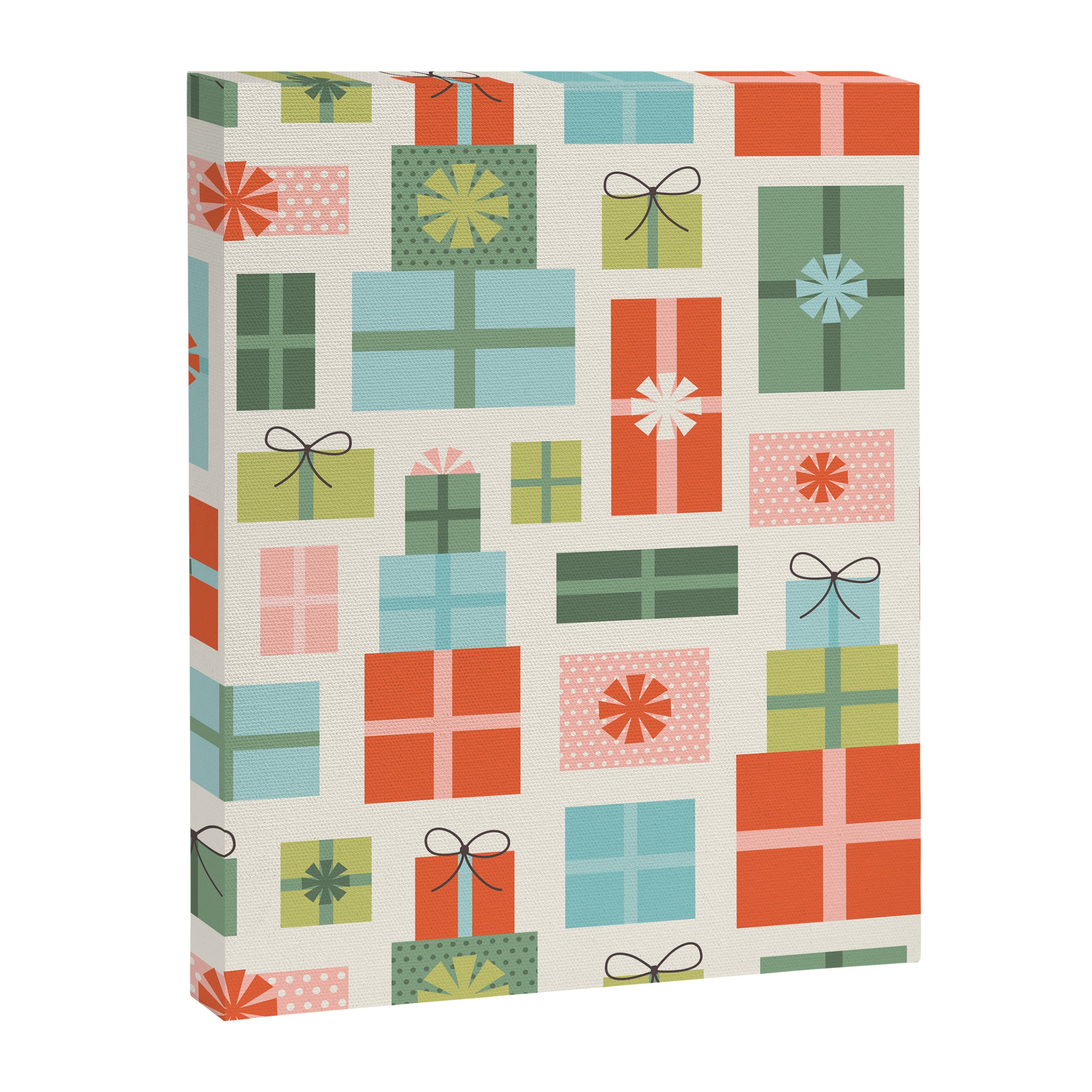 Retro Christmas Presents Canvas Print Gallery Image 8