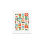 Retro Christmas Presents Art Print Gallery Image 1