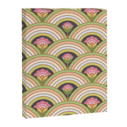 Retro Rainbow Flowers Canvas Print Gallery Image 8