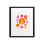 Retro Suns - Pink and Yellow Framed Art Print Gallery Image 5