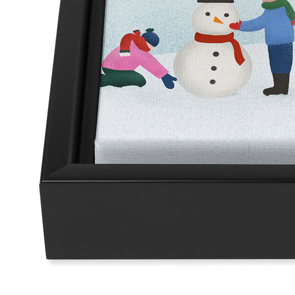 Snow Day Framed Canvas Print Gallery Image 3