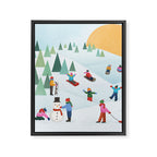 Snow Day Framed Canvas Print Gallery Image 8