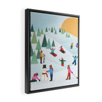 Snow Day Framed Canvas Print Gallery Image 2