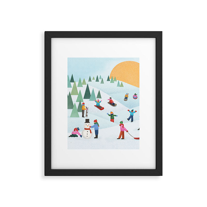 Snow Day Framed Art Print Gallery Image 6
