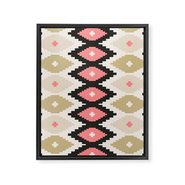 Southwest Geometric Shapes Framed Canvas Print Gallery Image 1
