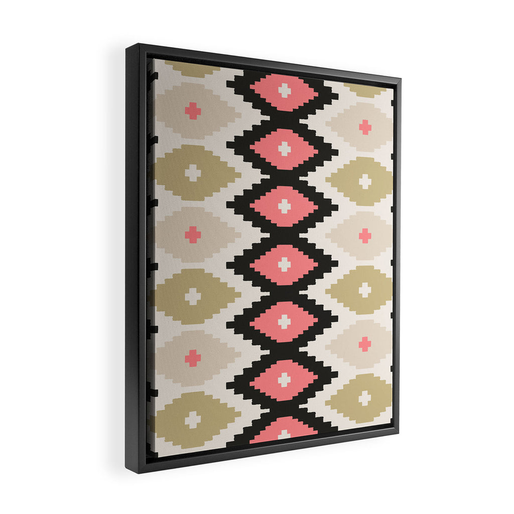 Southwest Geometric Shapes Framed Canvas Print Gallery Image 2